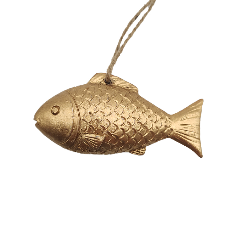 Resin Gold Fish Hanging Decoration Animal Series Item21FX60328