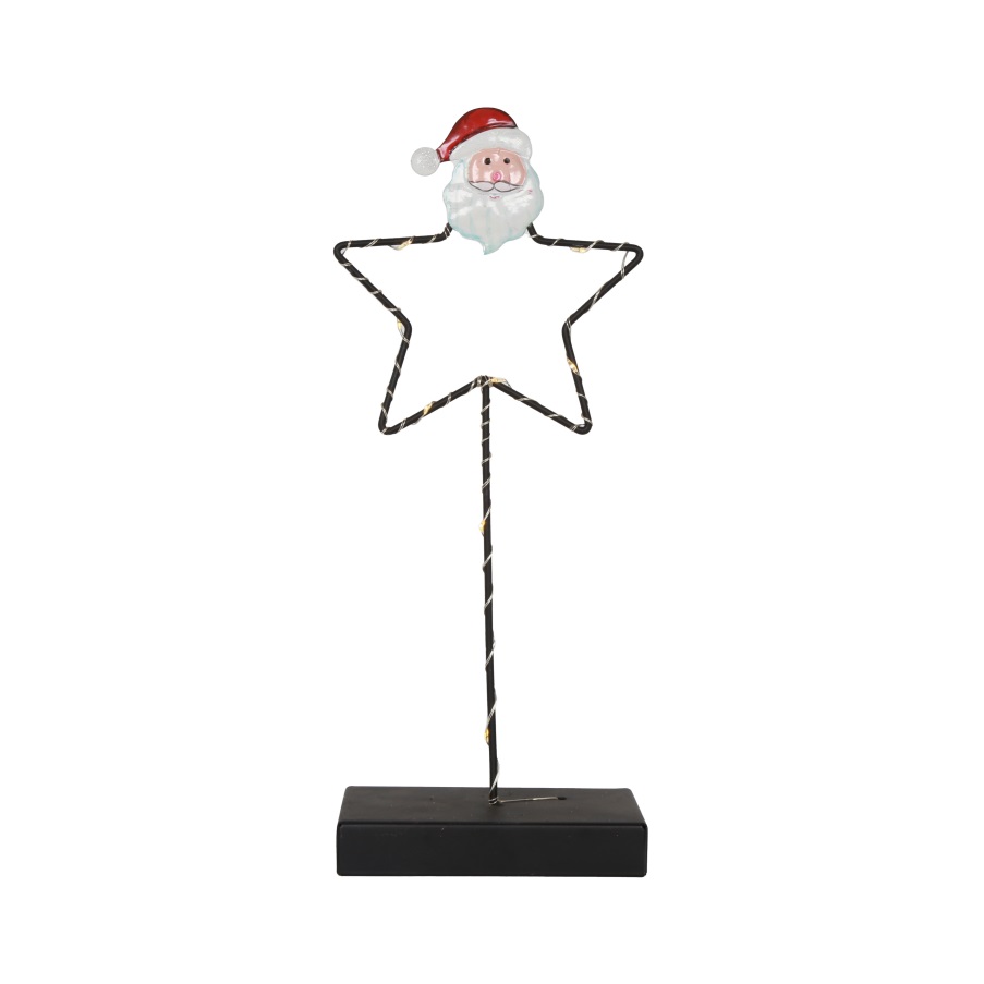 Metal star santa table decoration Item JD27-BY24059