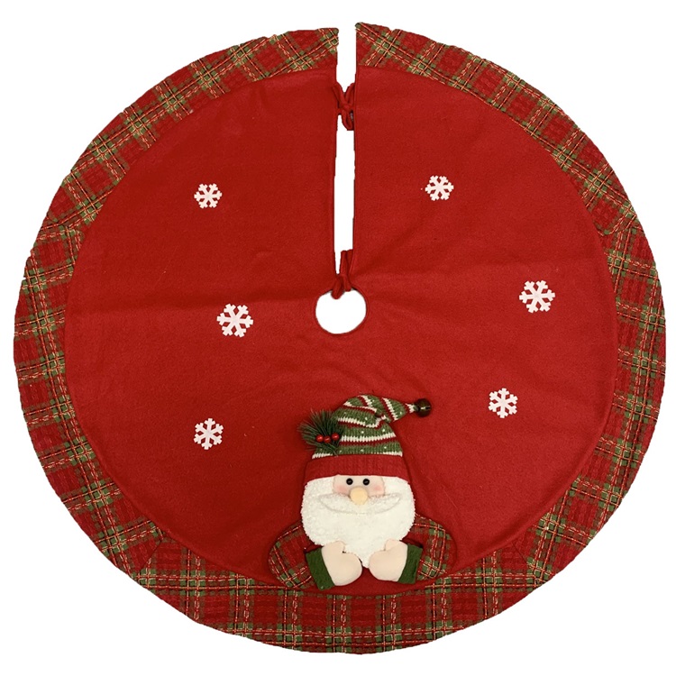 Fabric Christmas Tree Skirt Item JX19-0312A