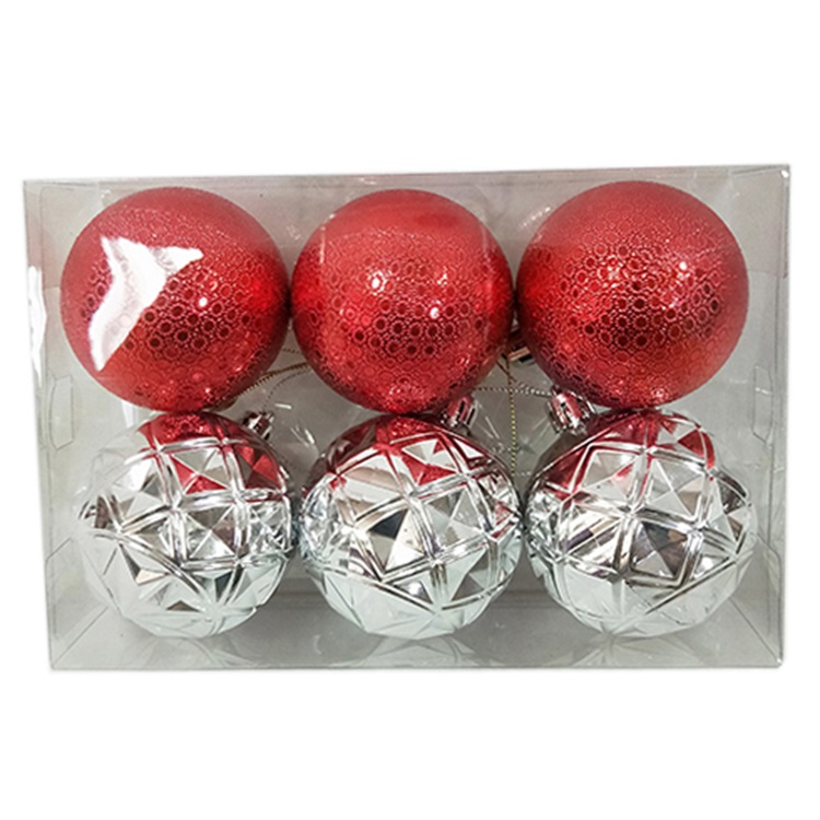 Hanging Electroplating Plastic Ball Set Item LC21-2036S-R