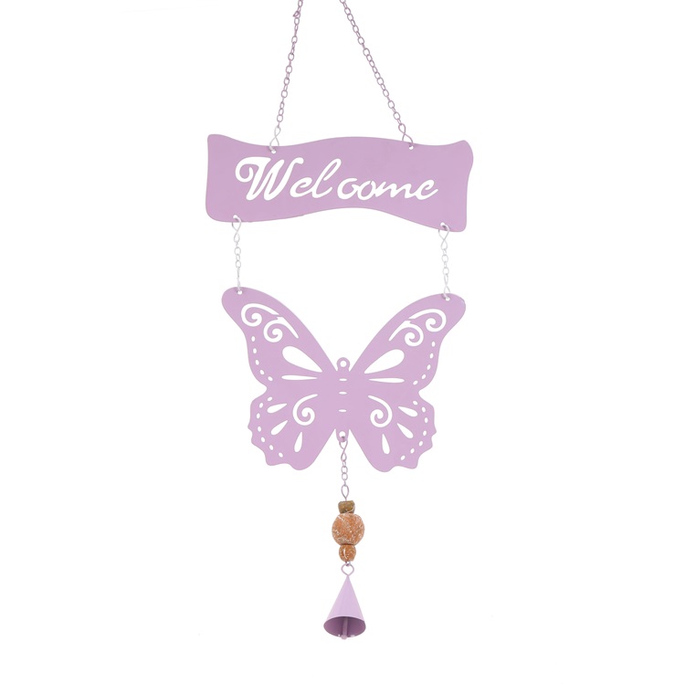 Metal Butterfly Spring Hanging Decoration Item H02-19R805C