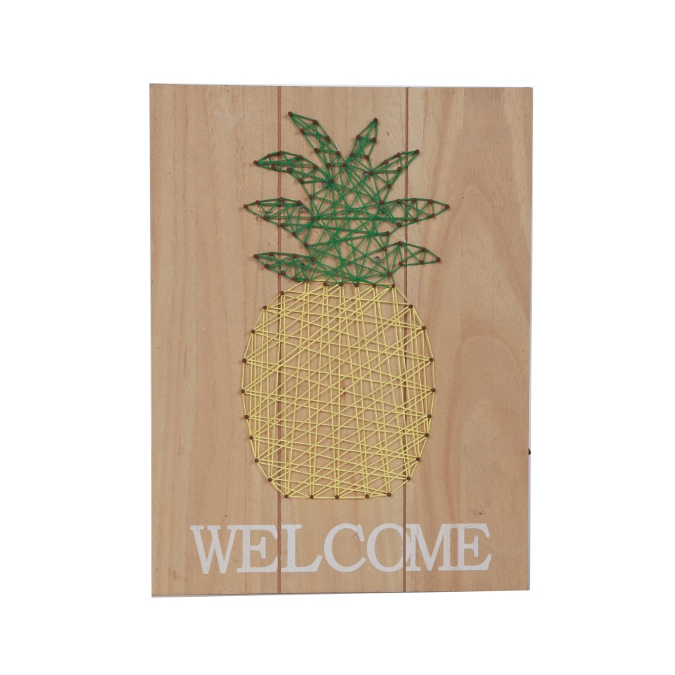 Wooden box with winding pineapple Item JD27-BY24064