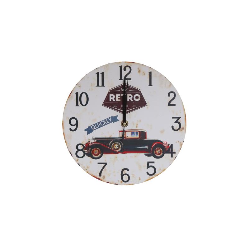 Modern Home Decoration Gift Retro Wooden Wall Clock for Living Room Item JX02-23WC001