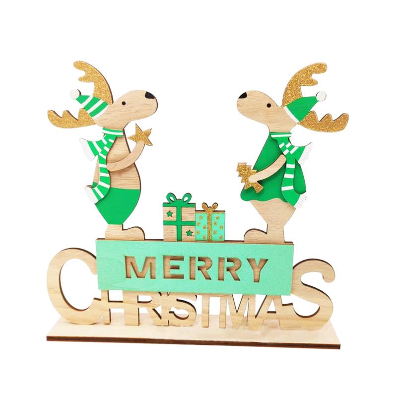 Christmas Tabletop Decoration Reindeers Inscription Item JX06-23013