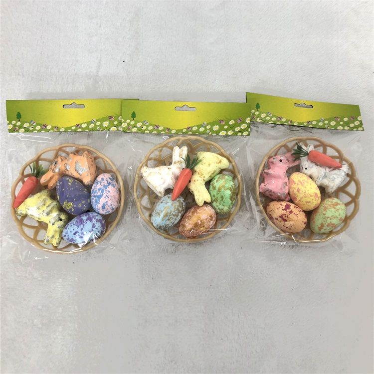 Foam Eggs In Nest Easter Hanging Decoration Item JX17-20079