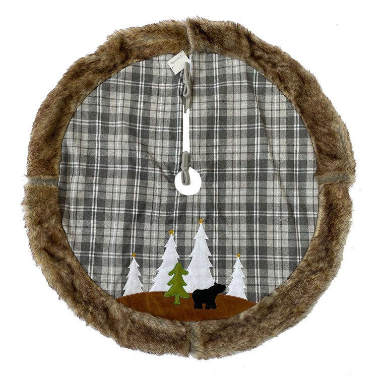 Fabric Christmas Tree Skirt Item JX2209-TG005