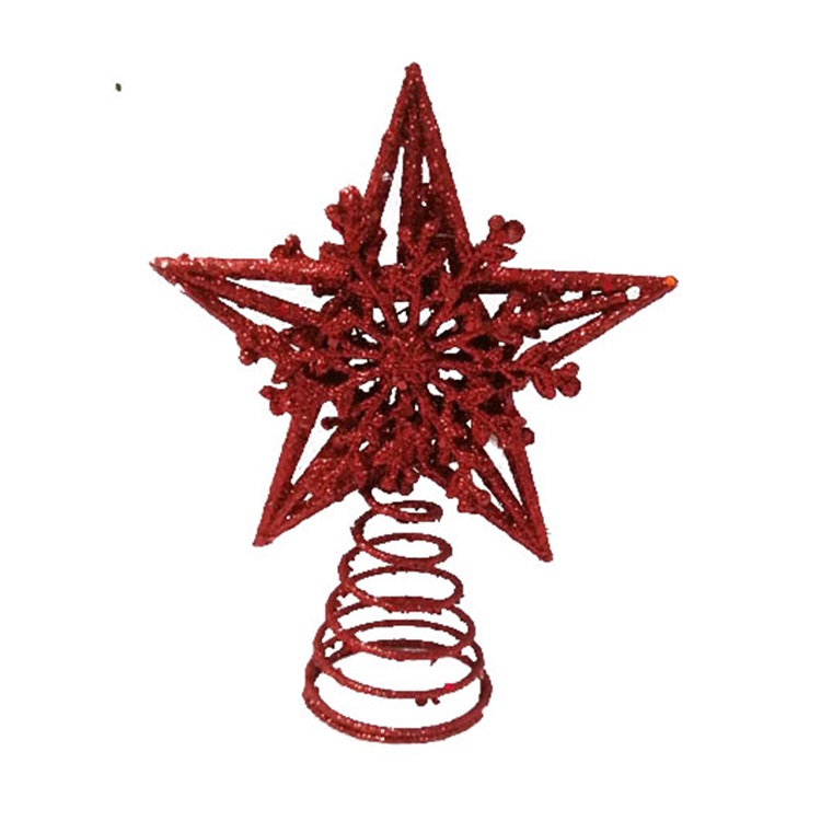 Plastic Christmas Tree Top Star Item LC21-5595