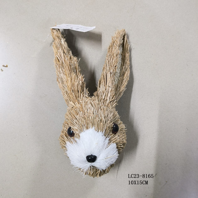 Easter straw rabbit headLC23-8165