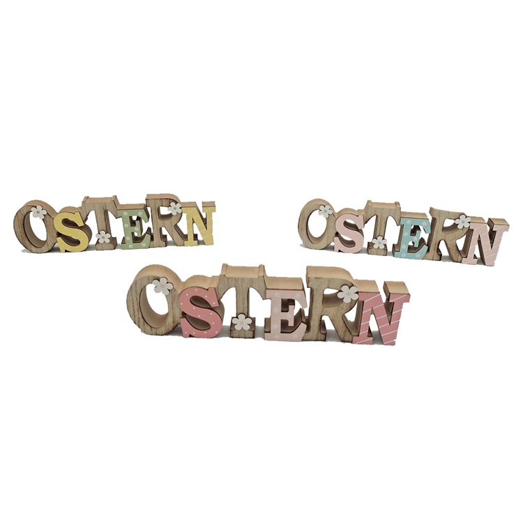 Wooden Spring/Easter Inscription "OSTERN" Table decoration Item SHY-F9269
