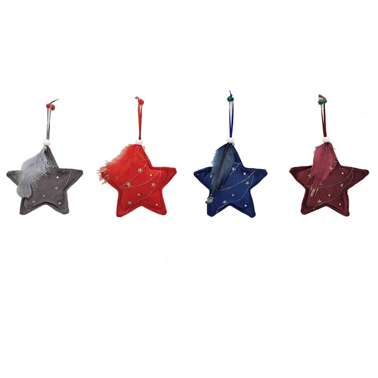 Fabric Christmas Hanging Color Star Item SHY-W12196