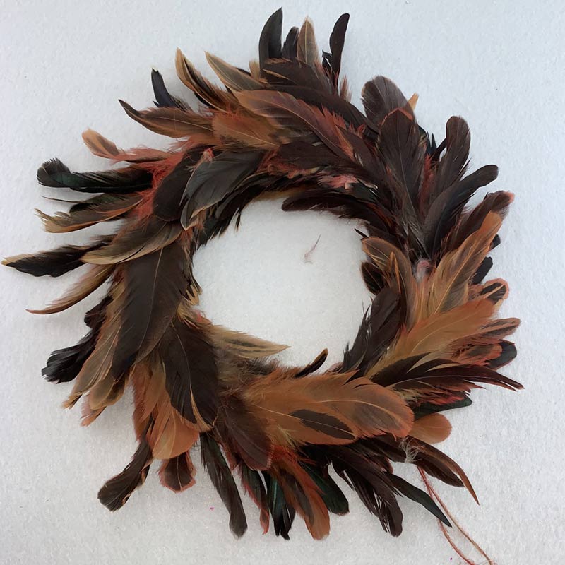 Feather Wreath brown color